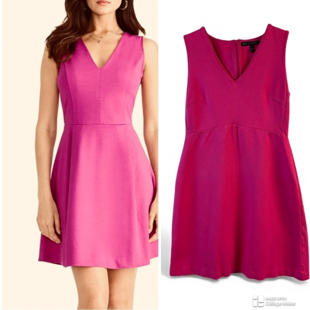 White House Black Market Elegant Pink Sleeveless Dress